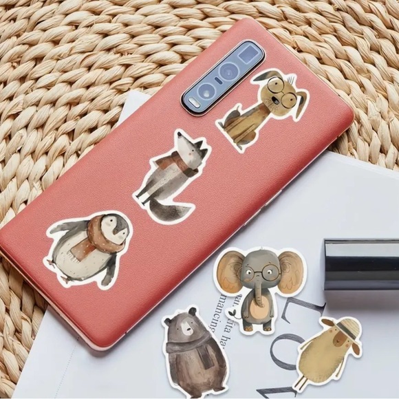 20 Whimsical Animal Cartoon-Style Stickers. Mixed Lot. - Picture 5 of 10